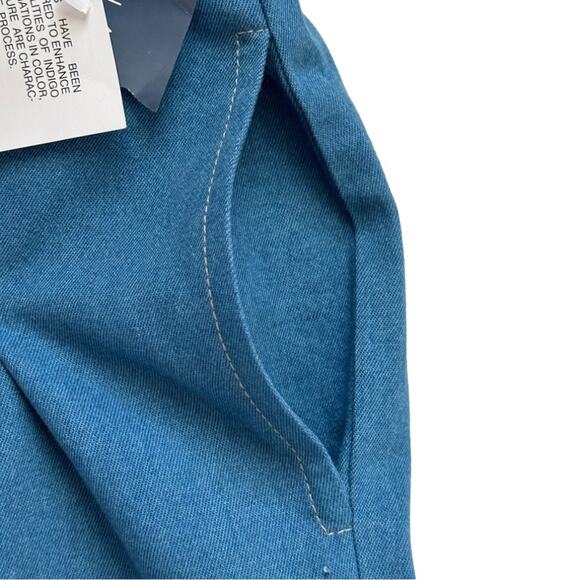 Napa Valley Crop Pants Pull On Embroidered Floral Accent Pockets Medium Petite - Picture 5 of 11